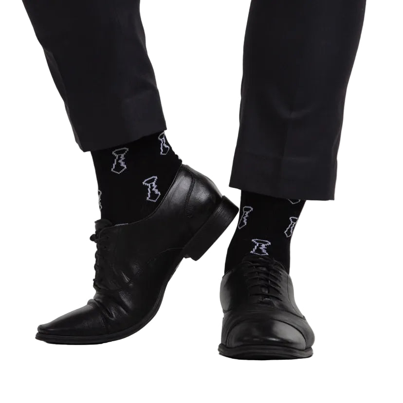 Kool Tiezz Black Socks