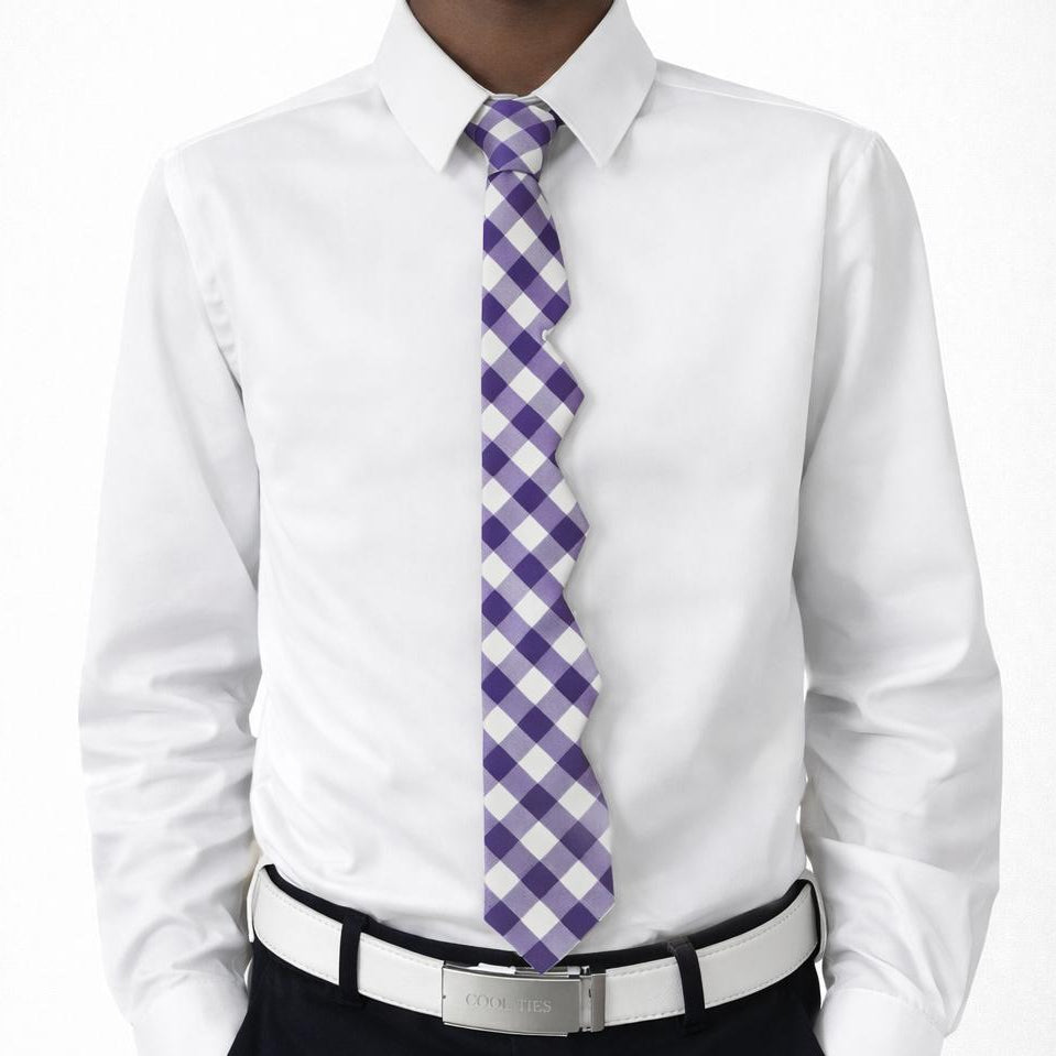 The Purple & White It Tie