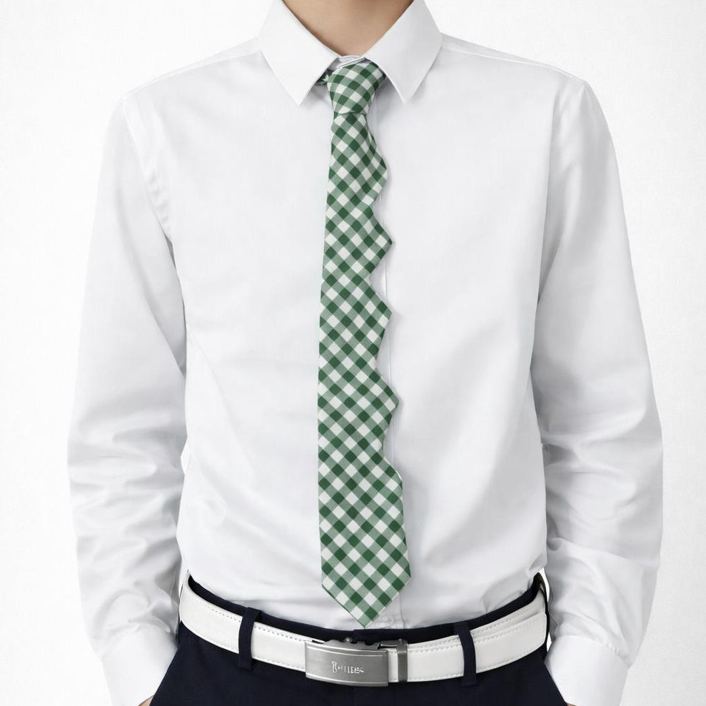 The Green & White Buzz Tie